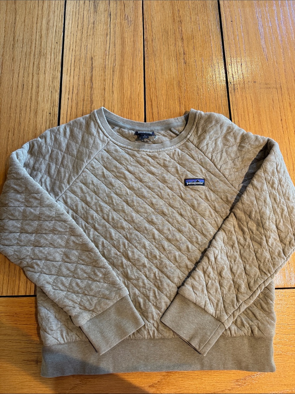 Patagonia Quilted Crewneck Sweatshirt - Taupe